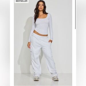 NWTS Garage UltraFleece Cargo Sweatpants Color Spring Grey Mix